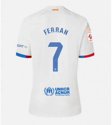 Barcelona Ferran Torres #7 Replica Away Stadium Shirt 2023-24 Short Sleeve